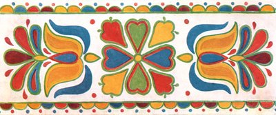 Décoration murale, Moravie, Tchécoslovaquie, 1928 - Unbekannt