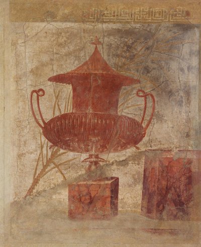Fragment de peinture murale du péristyle de la Villa de P. Fannius Synistor..., vers 50-40 av. J.-C. - Unbekannt