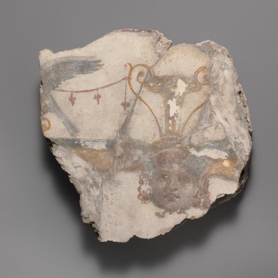 Fragment de peinture murale avec masque de Gorgone, vers 14-68 apr. J.-C. - Unbekannt