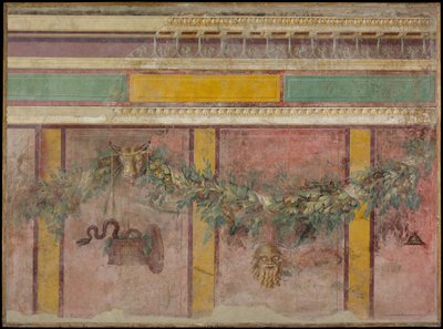 Peinture murale du mur ouest de la salle L de la Villa de P. Fannius Synistor, vers 50-40 av. J.-C. - Unbekannt
