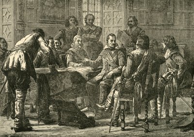 Wallenstein et Tilly tenant un conseil de guerre, 1626, 1890 - Unbekannt