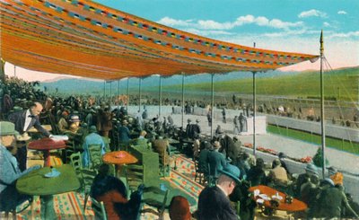 Regarder les courses devant le Club House, Agua Caliente Jockey Club, c1939 - Unbekannt
