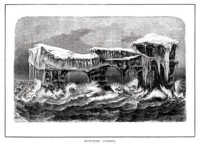 Icebergs usés par les vagues, 1877 - Unbekannt