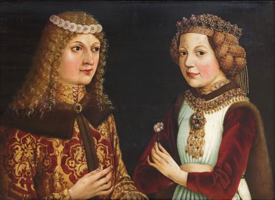 Portrait de mariage de Ladislas le Posthume 1440-1457 et Madeleine de Valois 1443-1495 - Unbekannt