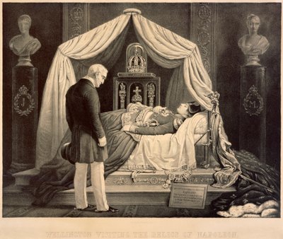 Wellington visitant les reliques de Napoléon, 19ème siècle - Unbekannt