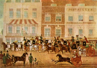 West Country Mails au Gloucester Coffee House, Piccadilly, vers 1830, 1943 - Unbekannt