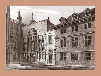 Façade ouest de la chapelle Guildhall, 1886 - Unbekannt