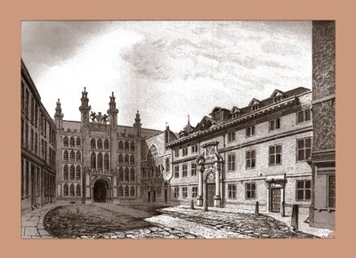 Vue ouest de la chapelle Guildhall et de Blackwell Hall, 1886 - Unbekannt