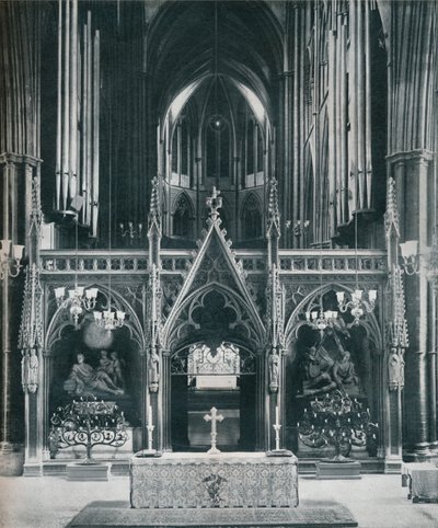 Abbaye de Westminster, Londres, montrant les candélabres de l