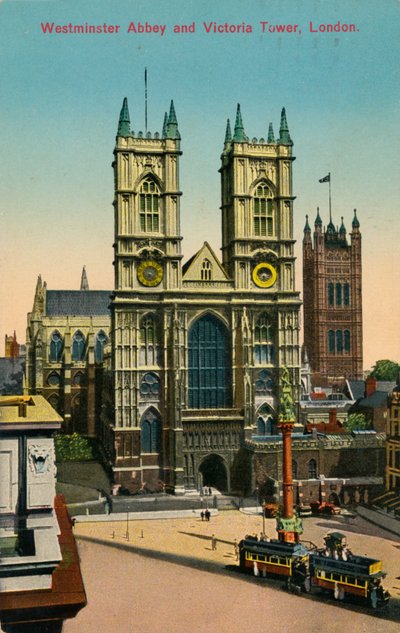 Abbaye de Westminster et tour Victoria, Londres, vers 1930 - Unbekannt