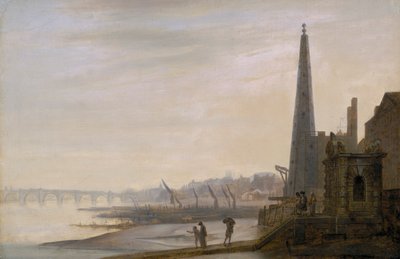 Westminster depuis York Stairs, vers 1780 - Unbekannt