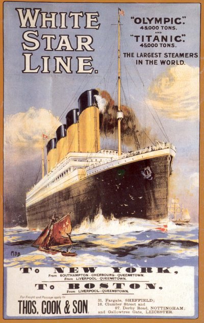 White Star Line. Titanic & Olympic, vers 1911 - Unbekannt
