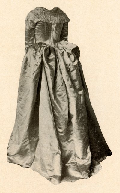 Robe de mariée en satin blanc portée par Mme St. Clair à Philadelphie, 1760, 1937 - Unbekannt