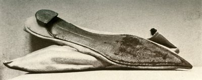 Chaussures de mariage en satin blanc, 1800 - Unbekannt