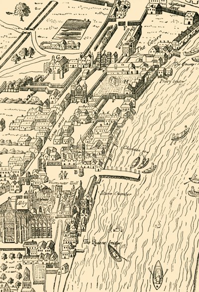 Whitehall et Westminster. De la carte d