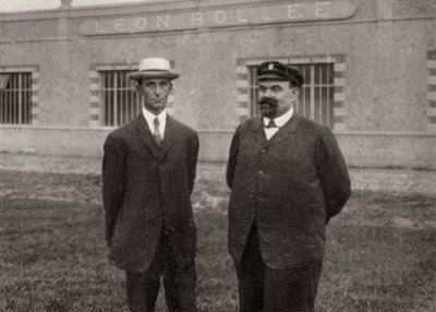 Wilbur Wright, aviateur américain, et Léon Bollée, inventeur et fabricant de voitures français, 1908 - Unbekannt