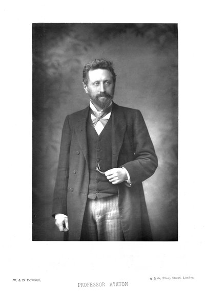 William Edward Ayrton 1847-1908, physicien, ingénieur électricien et inventeur britannique, vers 1890 - Unbekannt