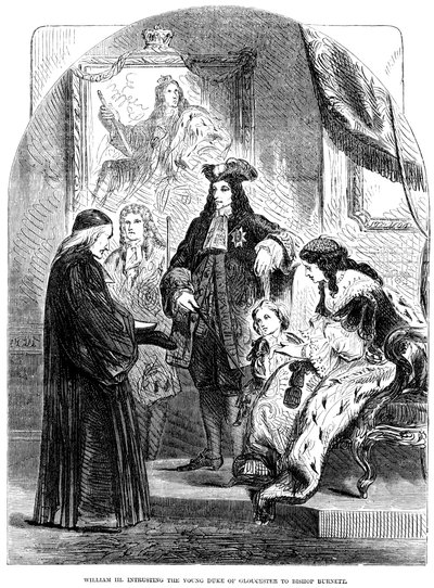 Guillaume III confiant le jeune duc de Gloucester à l