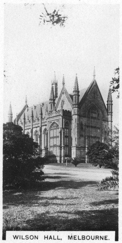 Wilson Hall, Melbourne, Australie, 1928 - Unbekannt