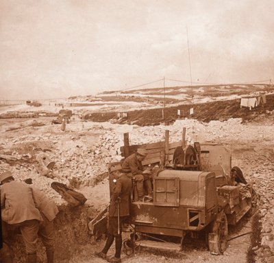 Treuil pour ballon de barrage, Genicourt, nord de la France, vers 1914-1918 - Unbekannt