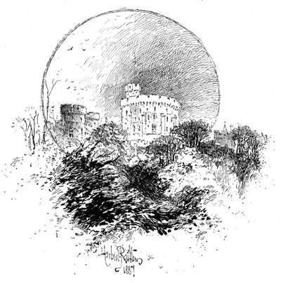Château de Windsor depuis le jardin du doyen, 1887, 1900 - Unbekannt