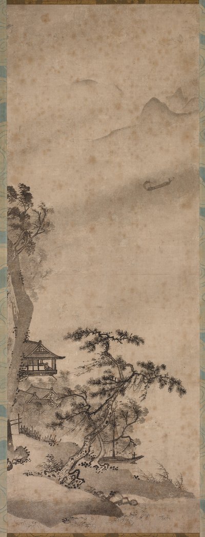 Paysage venteux avec voilier, milieu des années 1400 - Unbekannt