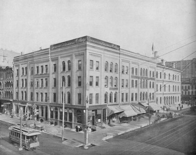 Rue Wisconsin et Broadway, Milwaukee, Wisconsin, vers 1897 - Unbekannt