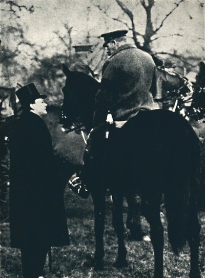 Avec le roi George V aux exercices militaires, 1913, 1945 - Unbekannt