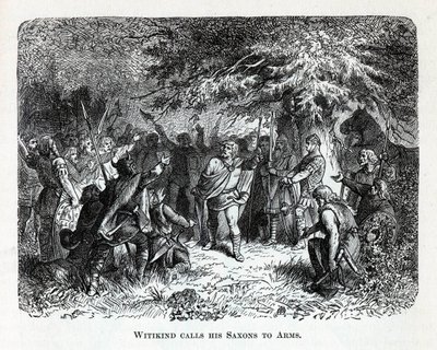 Wittekind appelle ses Saxons aux armes, 1882 - Unbekannt