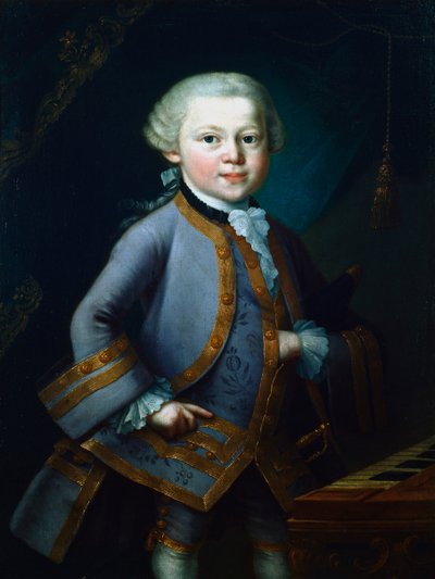 Wolfgang Amadeus Mozart, compositeur autrichien, 1761 - Unbekannt