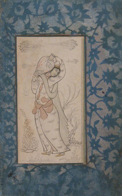 Femme portant un vase, 17ème siècle - Unbekannt