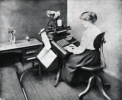 Opératrice sur clavier Monotype, 1917 - Unbekannt