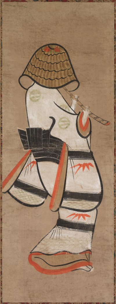Femme en tant que moine itinérant: Onna Komuso Otsu-e, fin des années 1600-début des années 1700 - Unbekannt