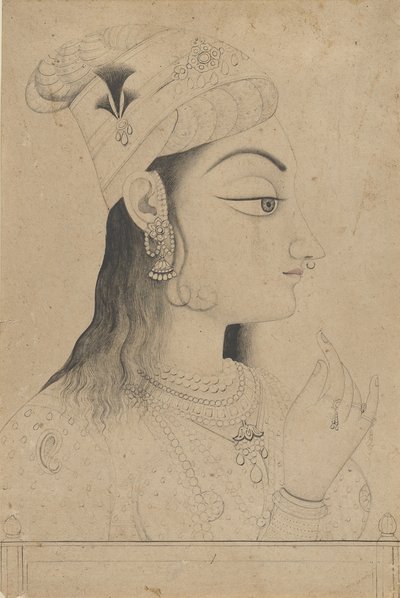 Femme avec un turban habillée en Radha - Unbekannt