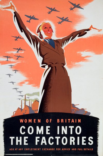 Femmes de Grande-Bretagne, venez dans les usines, vers 1940 - Unbekannt