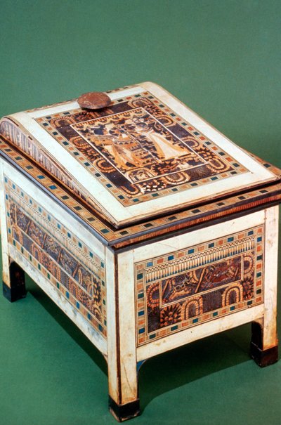 Coffre en bois de la tombe de Toutankhamon, 14e siècle av. J.-C. - Unbekannt