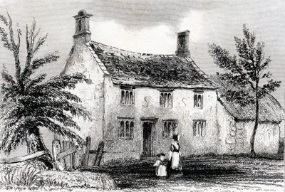 Manoir de Woolsthorpe, près de Grantham, Lincolnshire, lieu de naissance de Sir Isaac Newton, 1840 - Unbekannt