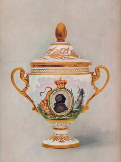 Vase de Worcester commémorant le jubilé d