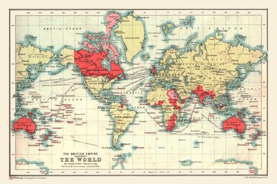 Carte du monde montrant l