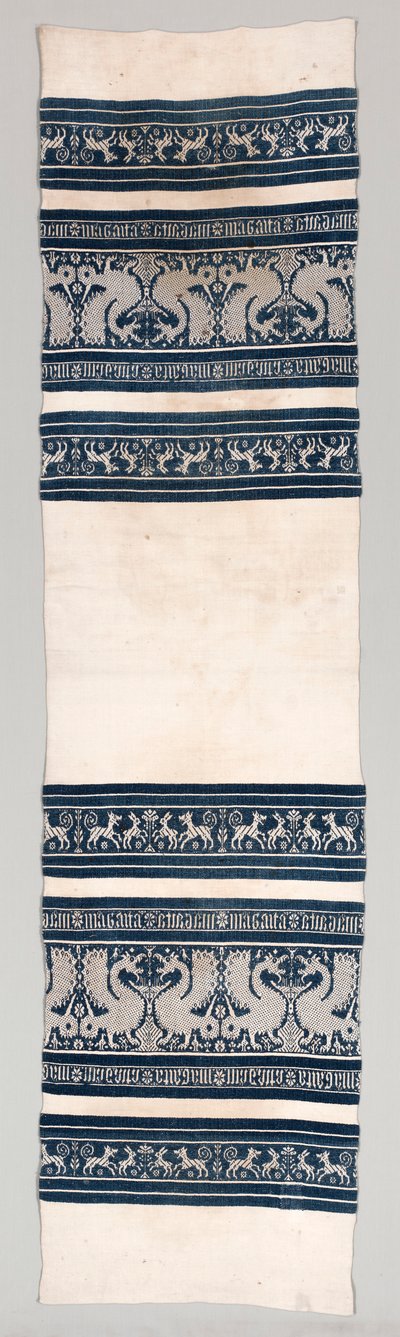 Serviette tissée, 1400s ou plus tard - Unbekannt