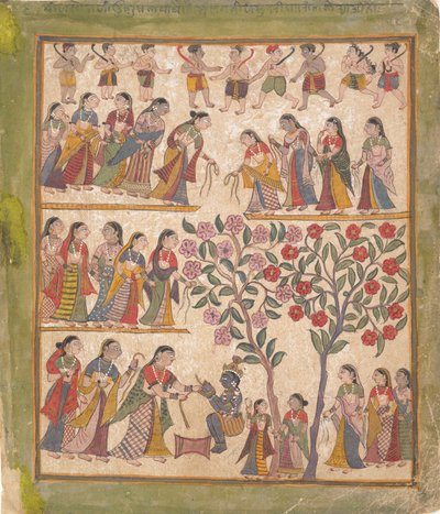 Yashoda lie les mains de Krishna : Page d