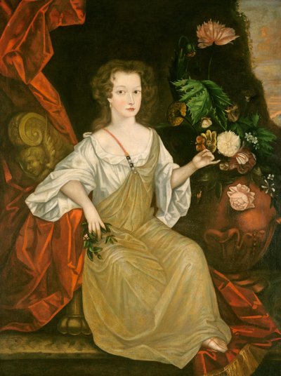 Jeune femme avec un papillon - Unbekannt