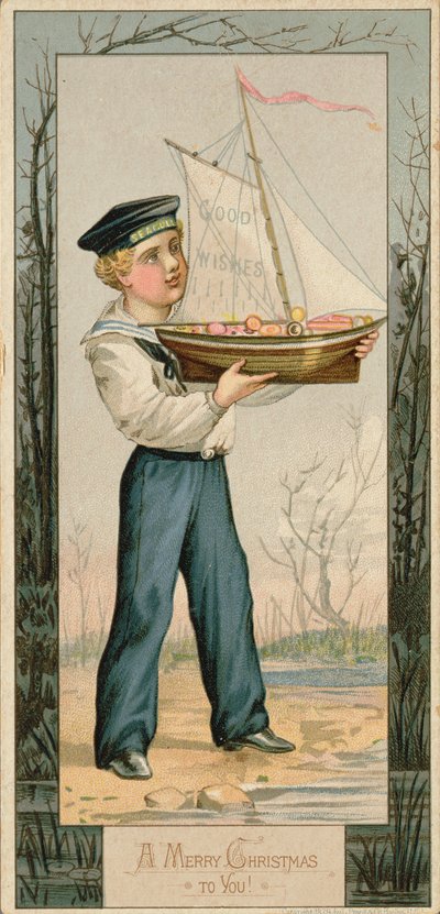 Joyeux Noël à vous, carte de Noël, 1879 - Unbekannt Unbekannt