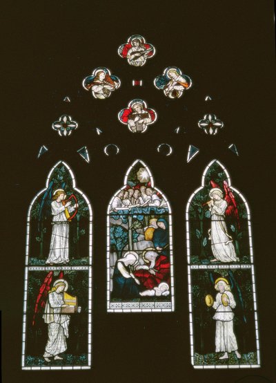 Anges et La Nativité par Sir Edward Burne-Jones (1833-98) - Unbekannt Unbekannt