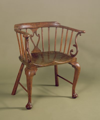 Chaise Windsor en if et orme, vers 1760 - Unbekannt Unbekannt