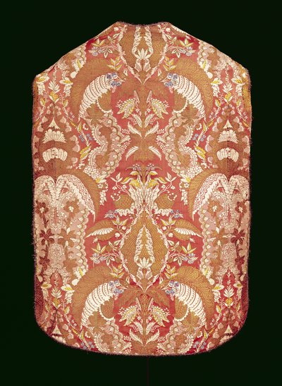 Chasuble, soie à motifs de dentelle, française, c.1720 - Unbekannt Unbekannt