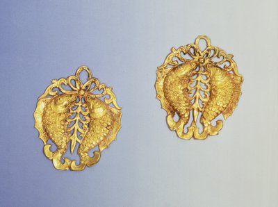 Pendentifs chinois, plaqués or 17 carats, dynastie Tang, 618-907 après J.-C. - Unbekannt Unbekannt