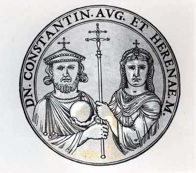 Constantin VI (770-c.797 AD) et sa mère Irène (gravure) - Unbekannt Unbekannt