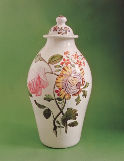 Pot couvert en verre opaque blanc de forme potiche chinoise, c.1760 - Unbekannt Unbekannt