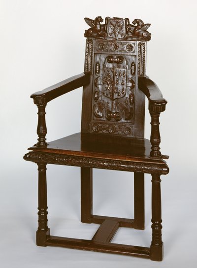 Chaise caquetoire anglaise de style français, bois de buis, fin du 16e siècle - Unbekannt Unbekannt
